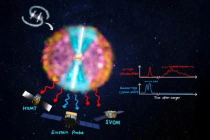 Einstein Probe reveals a hidden phase of neutron star collisions