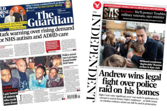 The Papers: 'Stark warning' over ADHD and 'Andrew wins legal fight'
