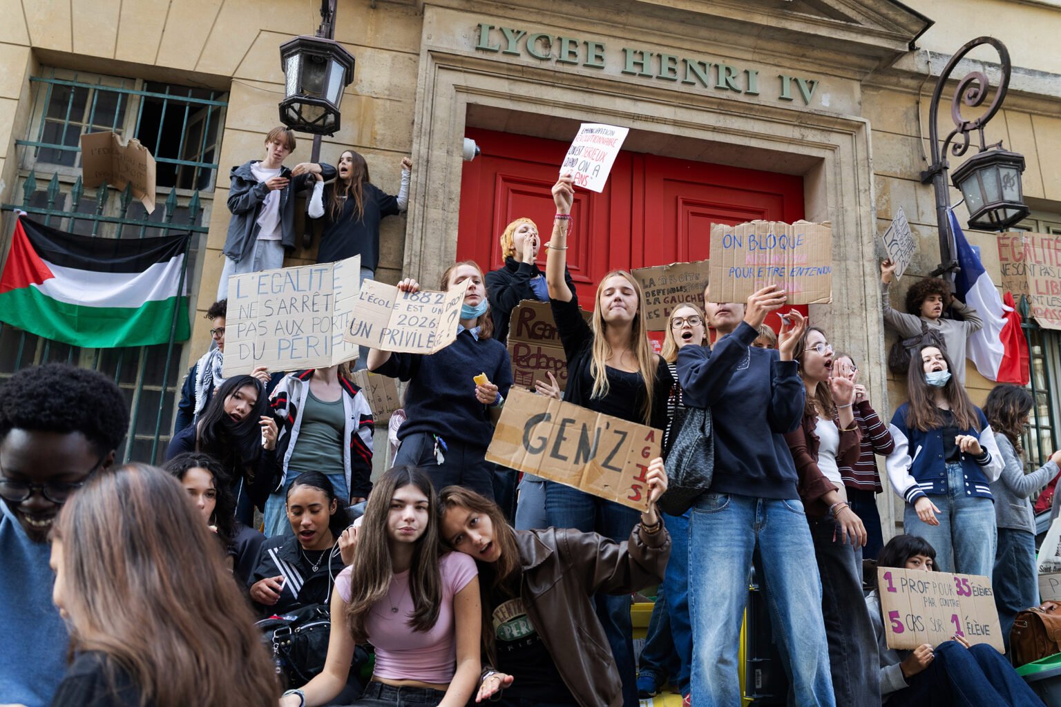 Photos Show Scenes of Unrest as French Student Protest Goes Nationwide