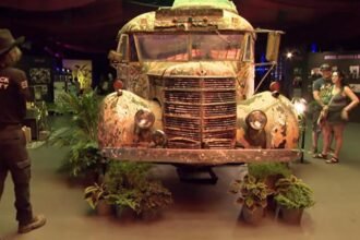 Ken Kesey's original "Furthur" bus on its latest trek