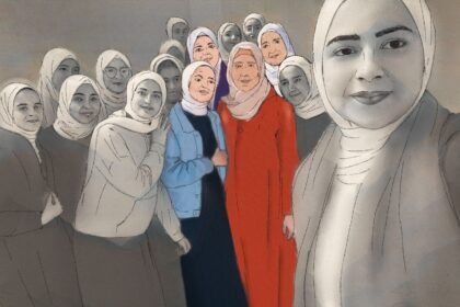 The girls in the Gaza school photograph