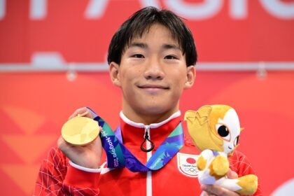 Who were the top teen athletes at the Asian Games?