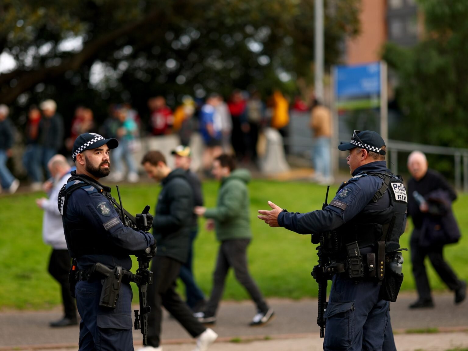 10 injured after car crashes into rugby supporters in Australia
