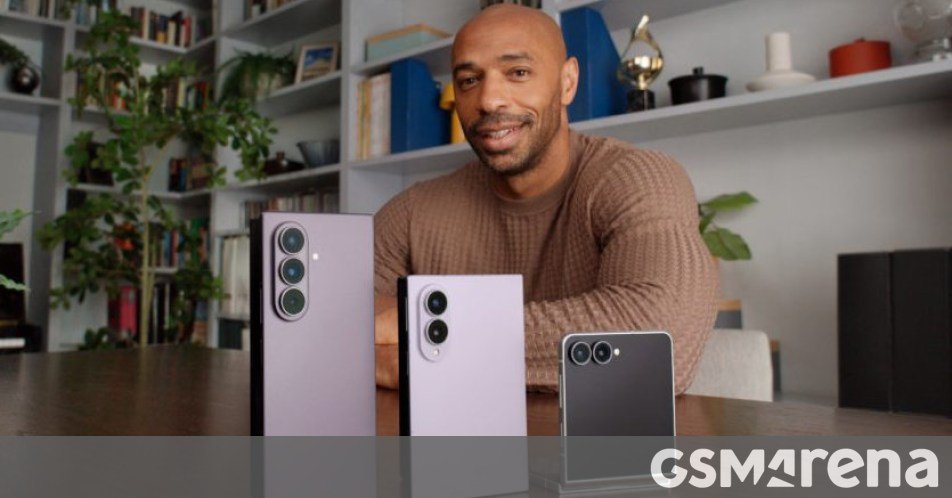 Samsung signs Thierry Henry to promote the Galaxy Z Fold8, Fold8 Ultra, and Flip8