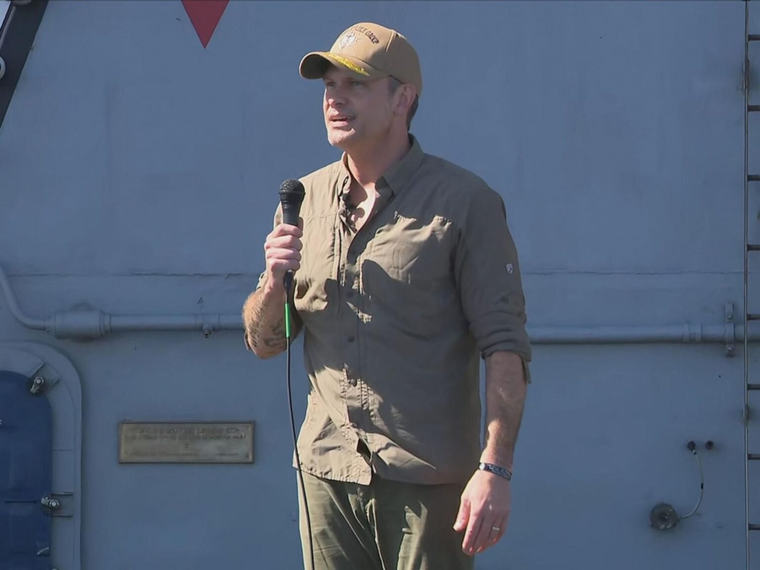 Hegseth greets USS Abraham Lincoln near the end of record long deployment