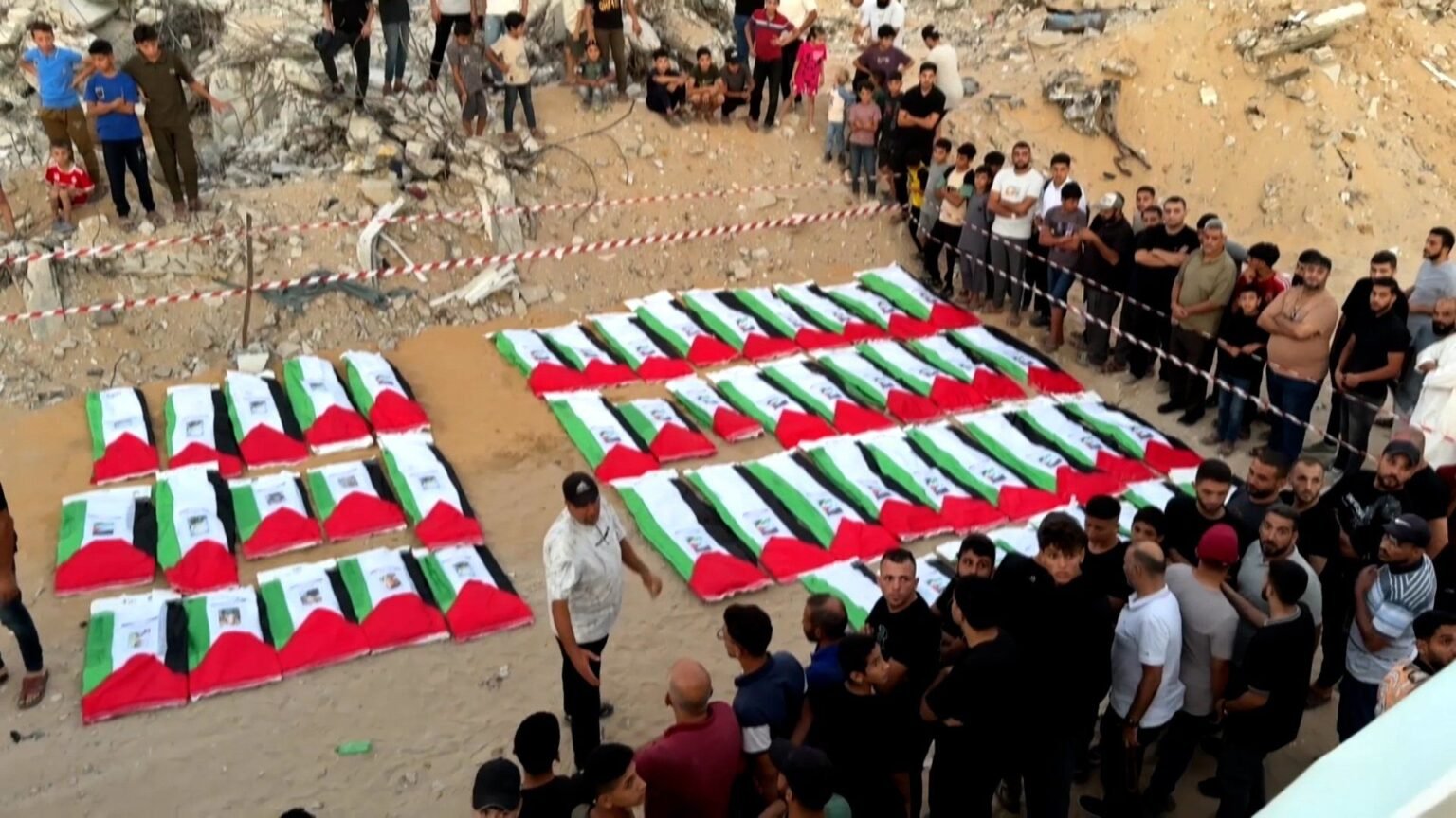 Gaza prepares to bury 105 Palestinians killed in October 2023