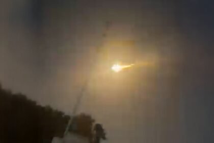 Mysterious luminous object burns in the skies above Libya
