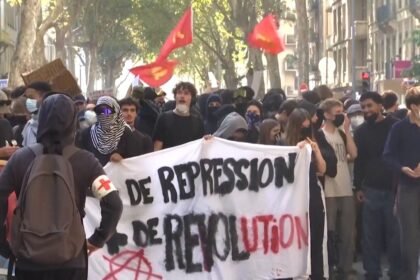 France’s student protests grow as hundreds of schools close