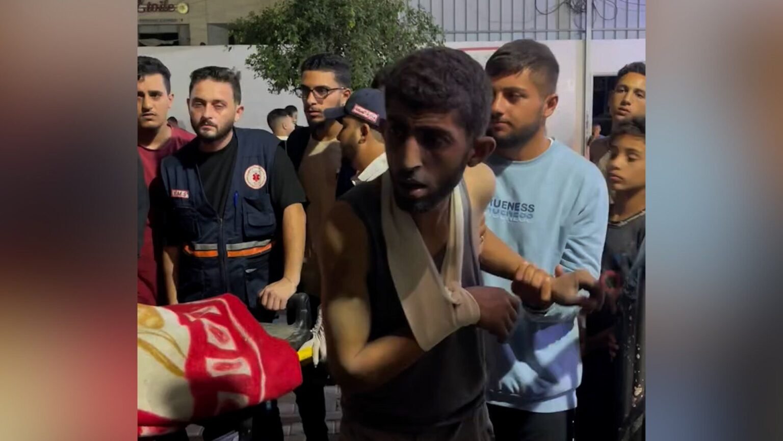 A father’s agony after an Israeli air strike hits Gaza apartment