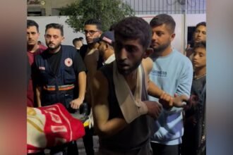 A father’s agony after an Israeli air strike hits Gaza apartment