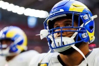 Rams DT Donald out, WR Nacua returns against Eagles