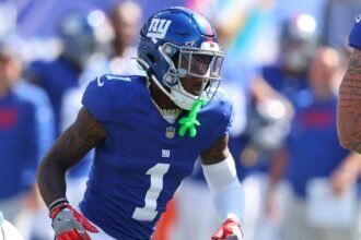 Giants' Nabers doesn't practice, knee more 'sore' than usual