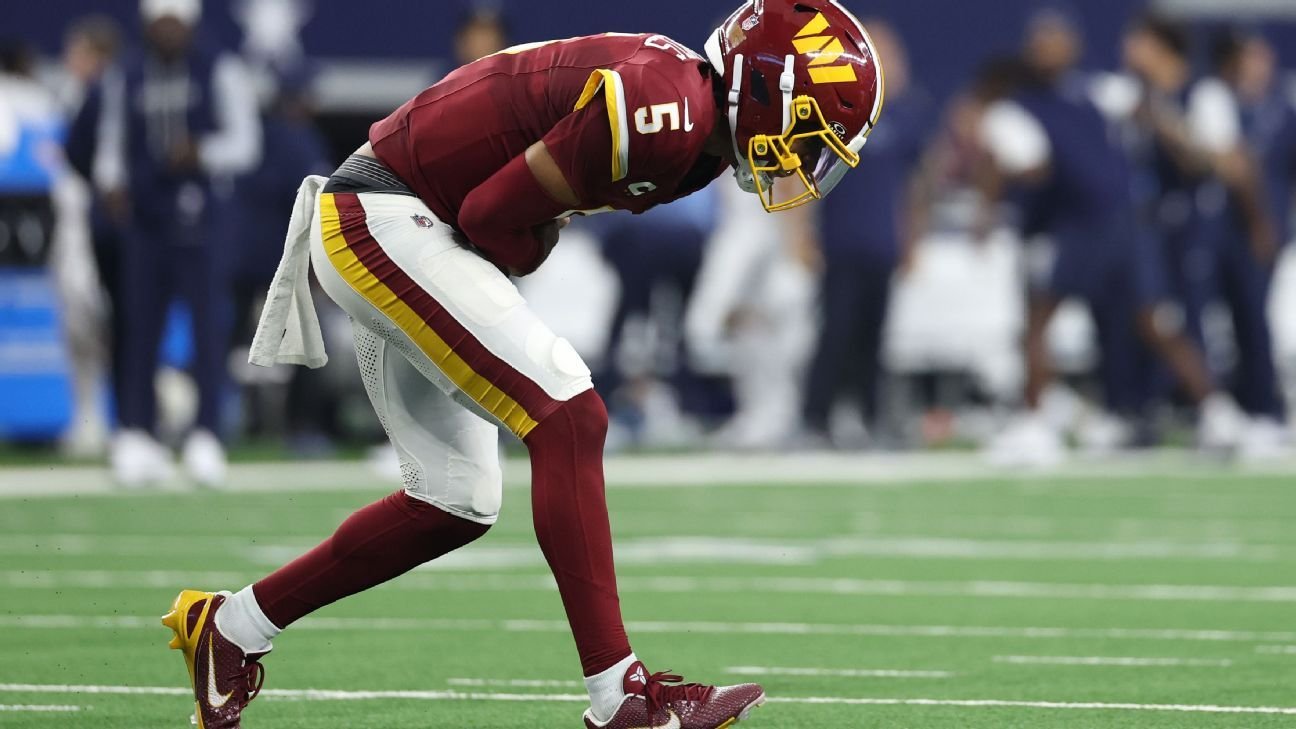 Commanders' Daniels again ruled out; Mariota to start vs. Colts