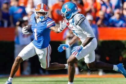 No. 8 Gators to be without leading receiver Brown vs. Mizzou