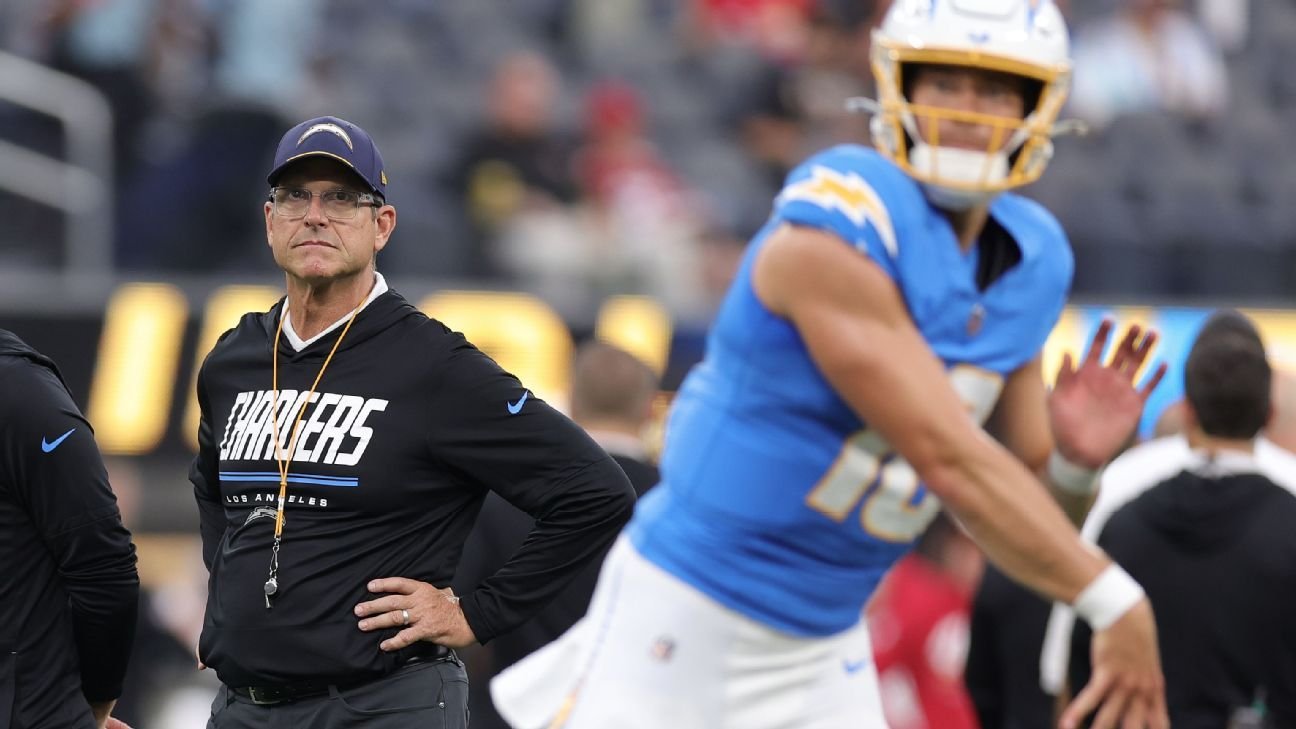 Heartbreak after heartbreak and now 0-3 ... can Harbaugh, Herbert salvage the spiraling Chargers?