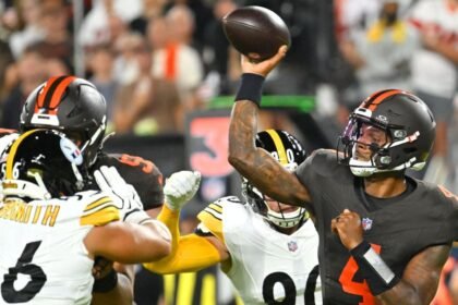 Watson puts 3-1 Browns atop North after leading third straight winning drive