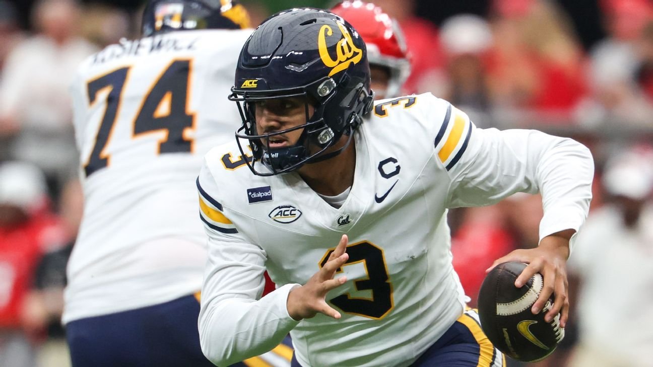 Sources: Cal QB Sagapolutele out vs. Hokies after hit to head