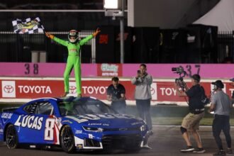 Kyle Busch's 11-year-old son highlights celebration of life ceremony with burnout