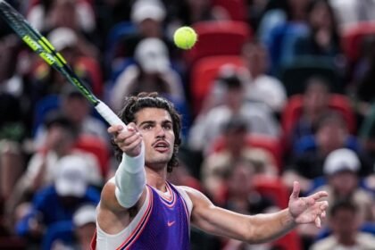 Alcaraz debuts mustache, cruises in Shanghai opener