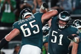 Sources: Eagles to keep retired Johnson on roster amid O-line changes
