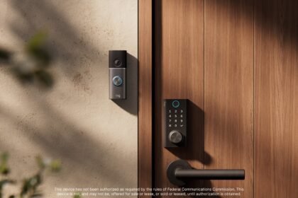 Ring's smart lock has a hand crank so it works even if the power's out