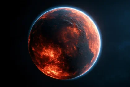 Webb finds a surprising atmosphere on a scorching lava world