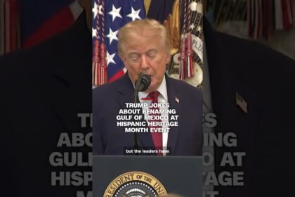 Trump jokes renaming Gulf of Mexico at Hispanic Heritage Month event