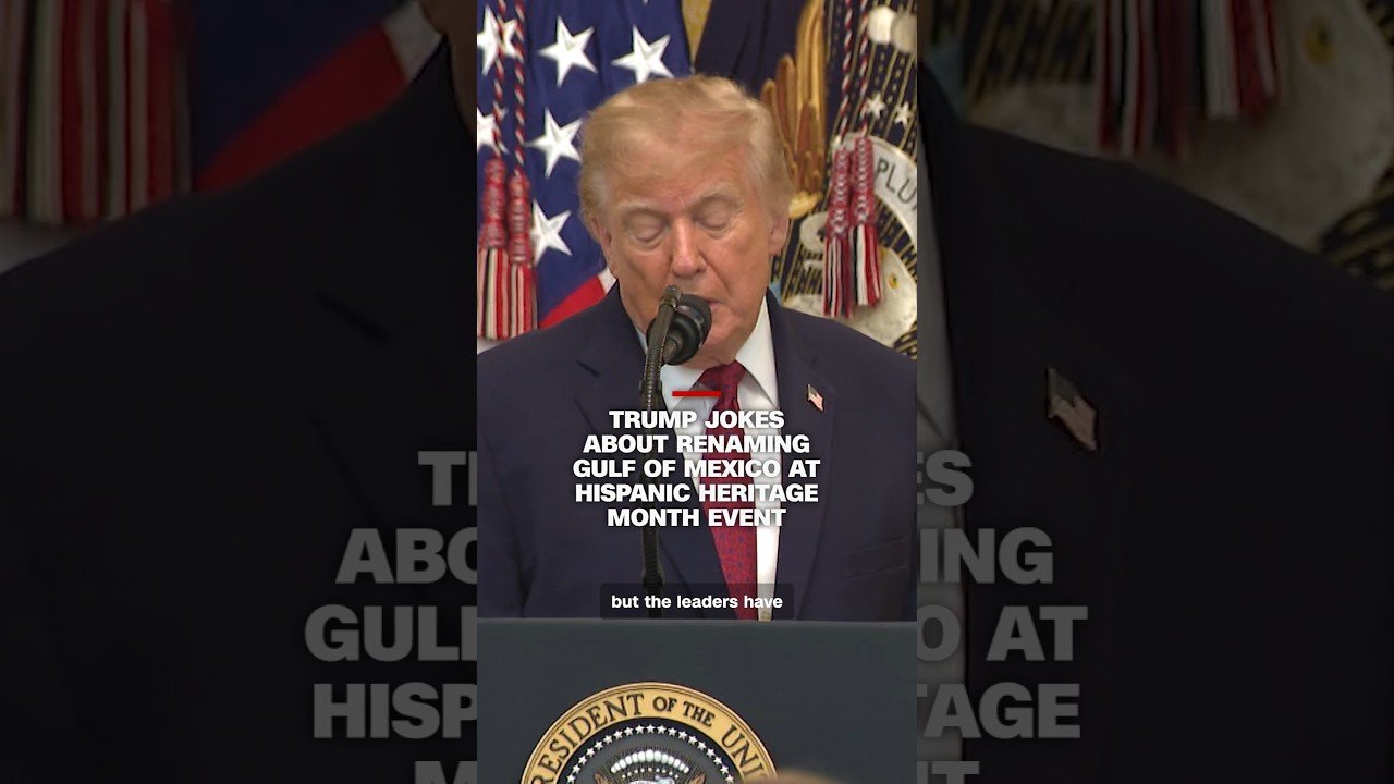 Trump jokes renaming Gulf of Mexico at Hispanic Heritage Month event