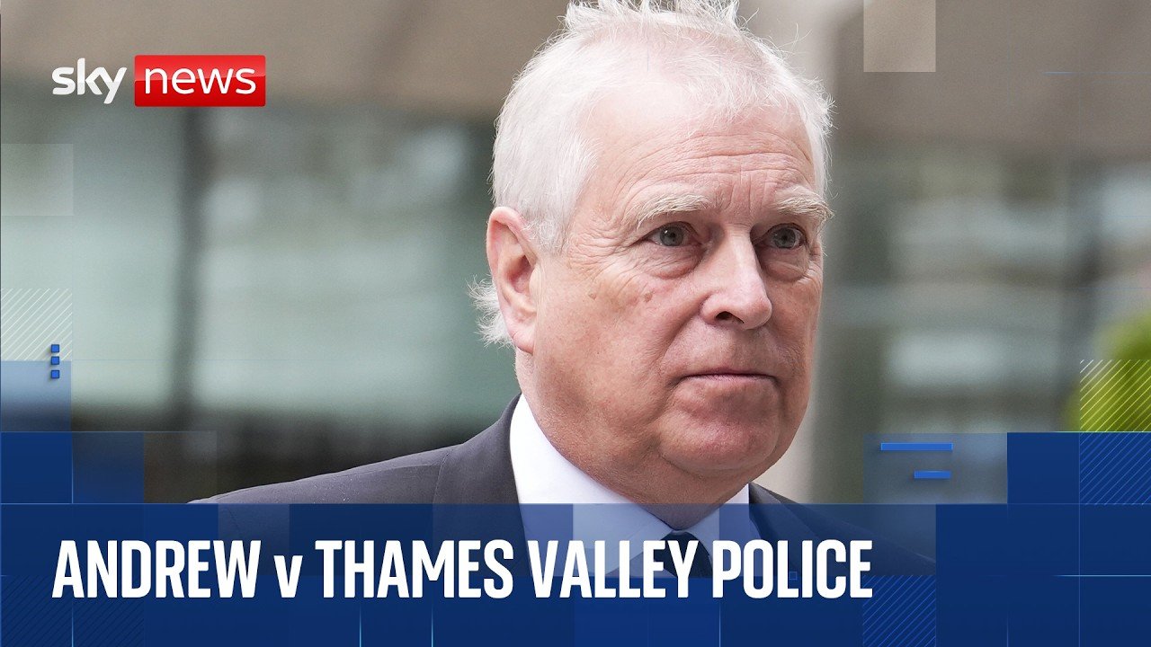 Live outside court as Andrew takes legal action against police force