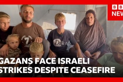 Gazans face Israeli strikes despite ceasefire as peace deal stalls | BBC News