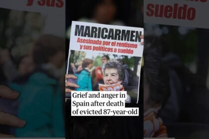 Grief and anger in Spain after death of evicted 87-year-old