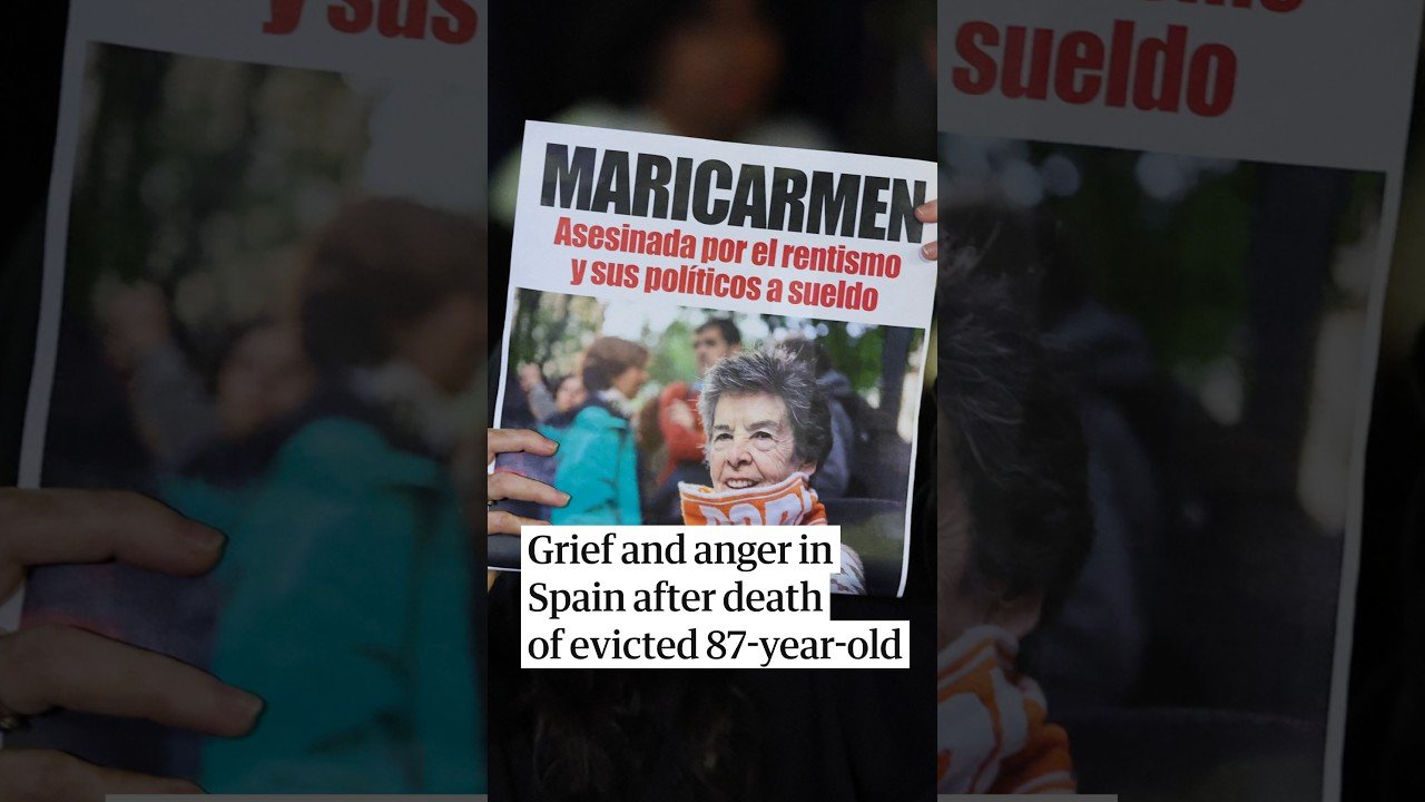 Grief and anger in Spain after death of evicted 87-year-old