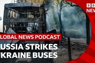 What we know about a Russian strike on buses in Ukraine | Global News Podcast