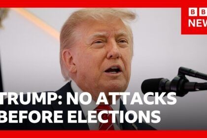President Trump says the US won't attack Iran before crucial midterm elections | BBC News