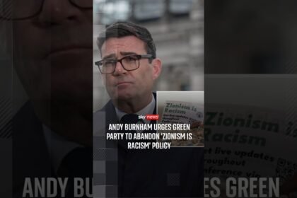Andy Burnham: Greens 'wrong' to pass 'Zionism is racism' policy