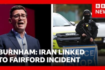 Andy Burnham says RAF Fairford airbase incident was linked to Iran | BBC News