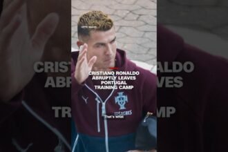 Ronaldo abruptly leaves Portugal training camp