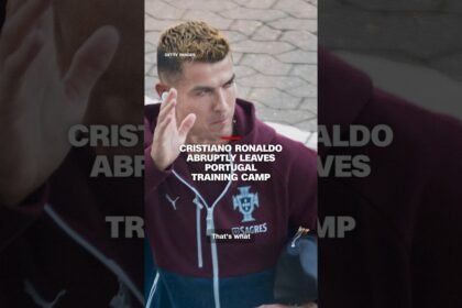 Ronaldo abruptly leaves Portugal training camp