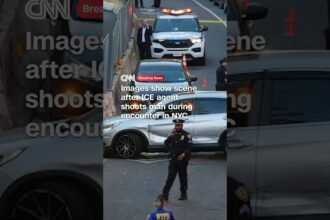 Images show scene after ICE agent shoots man during encounter in NYC