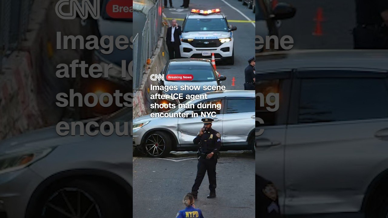 Images show scene after ICE agent shoots man during encounter in NYC