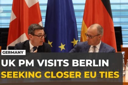 UK PM Andy Burnham meets Germany’s Merz in Berlin, seeking closer EU ties
