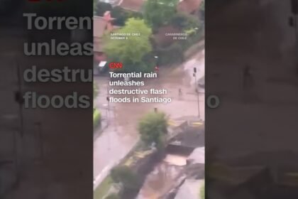 Torrential rain unleashes destructive flash floods in Santiago