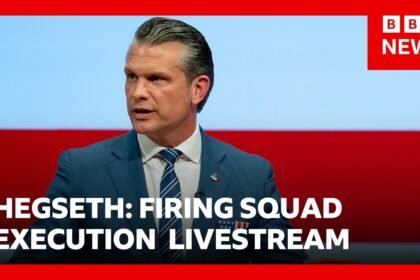 Firing squad execution will be livestreamed to the public, says US Defence Secretary | BBC News