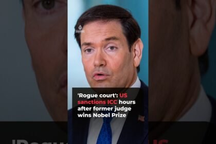‘Rogue court’: US sanctions ICC hours after ex-judge wins Nobel Prize | #ajshorts