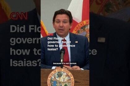 Did Florida’s governor forget how to pronounce Isaias?