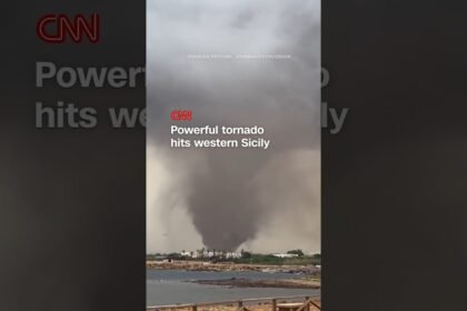 Powerful tornado hits western Sicily