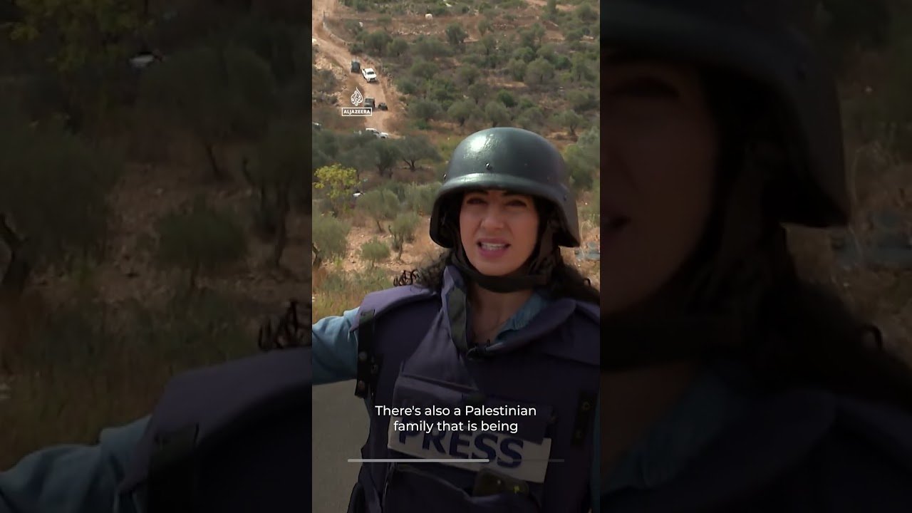 Palestinians seek protection from violent settlers during olive harvest | AJ #shorts
