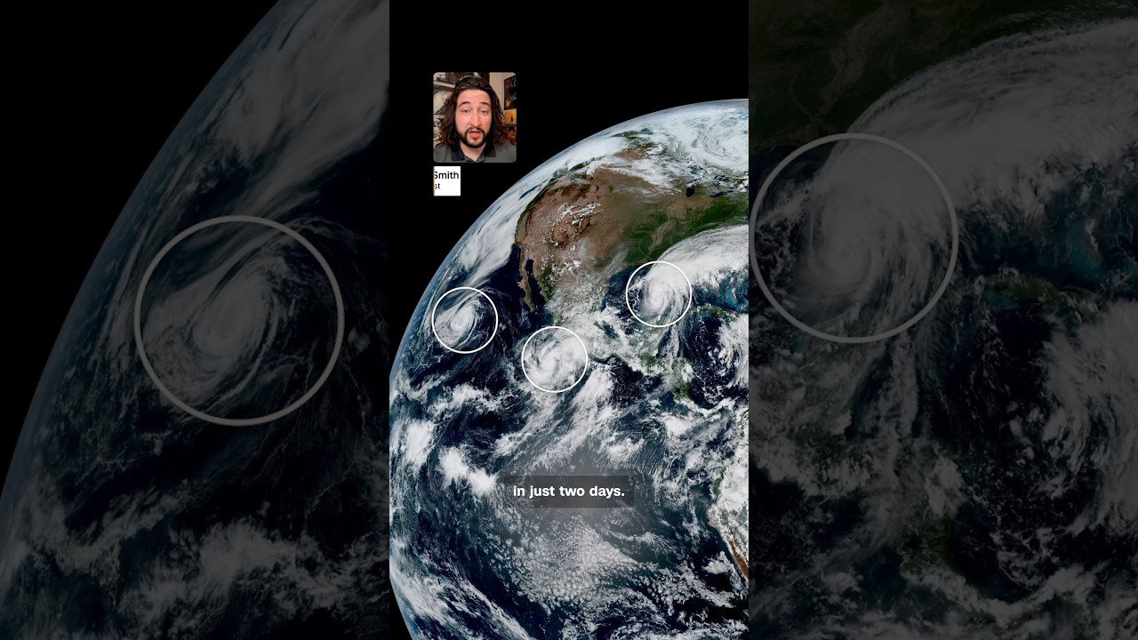 3 tropical cyclones to hit North America at once