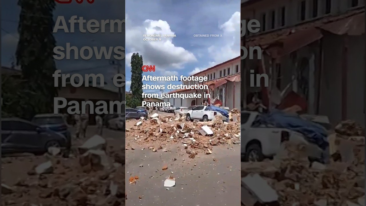 Aftermath footage shows destruction from earthquake in Panama