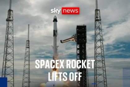 SpaceX rocket blasts off on a mission to the International Space Station